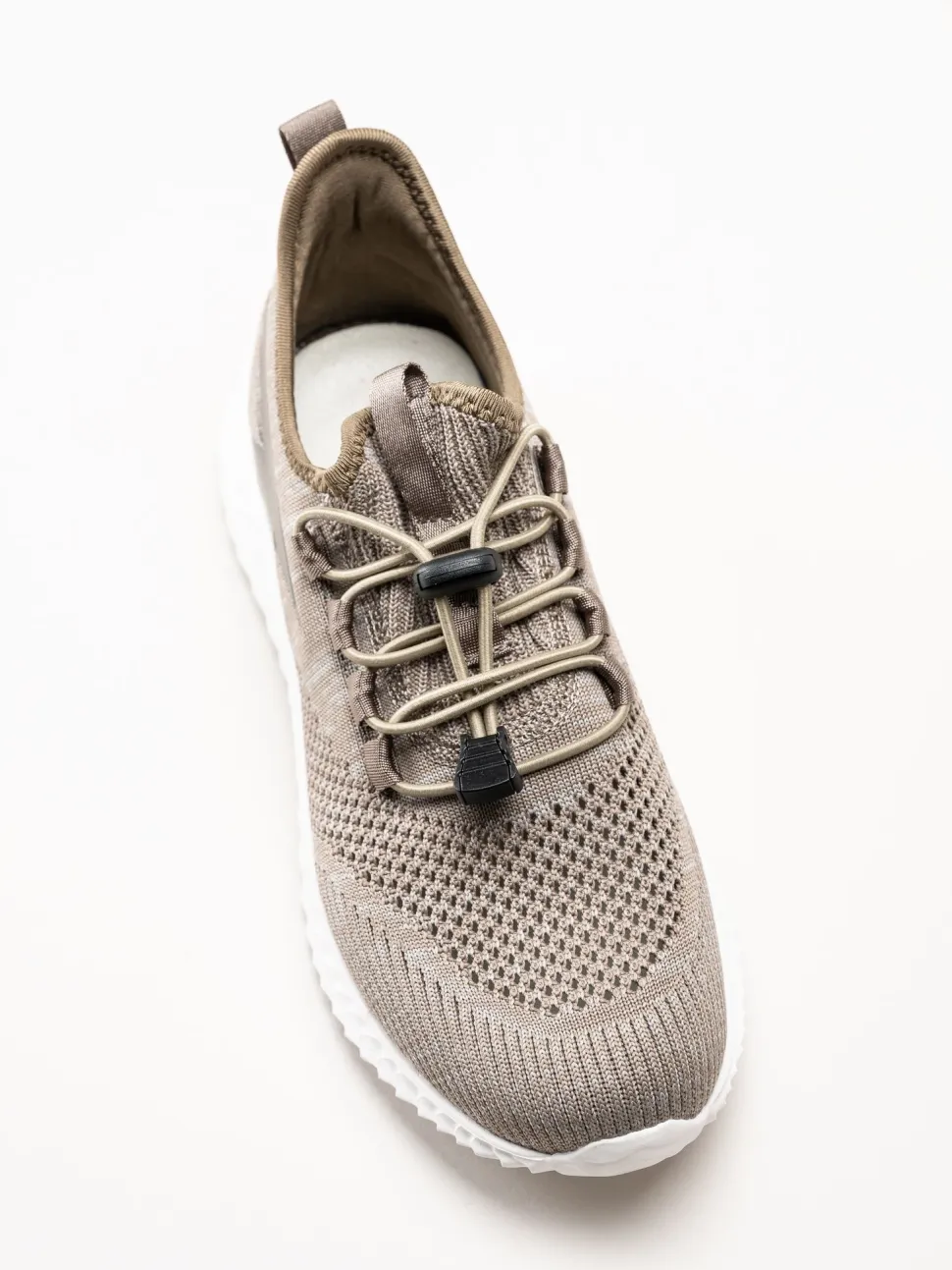 Soft Comfort - Heliett - Bruna sneakers i stickad texil