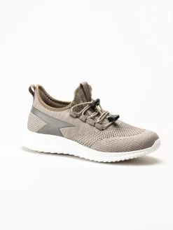 Soft Comfort - Heliett - Bruna sneakers i stickad texil