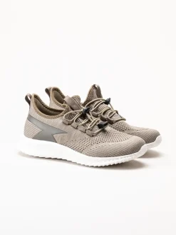Soft Comfort - Heliett - Bruna sneakers i stickad texil