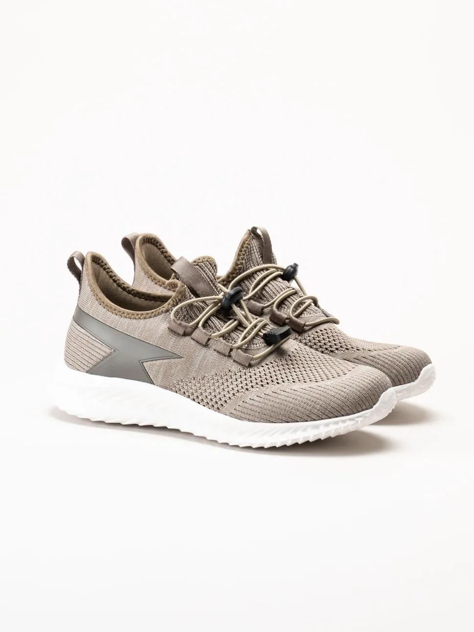 Soft Comfort - Heliett - Bruna sneakers i stickad texil