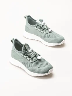 Soft Comfort - Heliett - Gröna sneakers i stickad textil