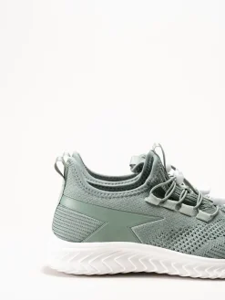 Soft Comfort - Heliett - Gröna sneakers i stickad textil