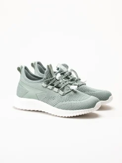 Soft Comfort - Heliett - Gröna sneakers i stickad textil
