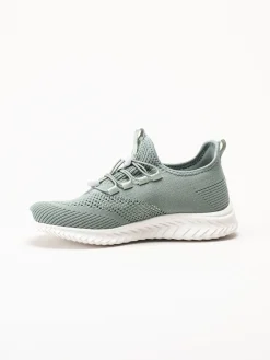 Soft Comfort - Heliett - Gröna sneakers i stickad textil