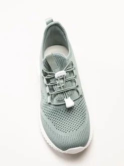 Soft Comfort - Heliett - Gröna sneakers i stickad textil