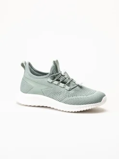 Soft Comfort - Heliett - Gröna sneakers i stickad textil