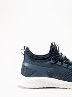 Soft Comfort - Heliett - Mörkblå sneakers i stickad textil