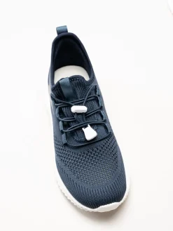 Soft Comfort - Heliett - Mörkblå sneakers i stickad textil