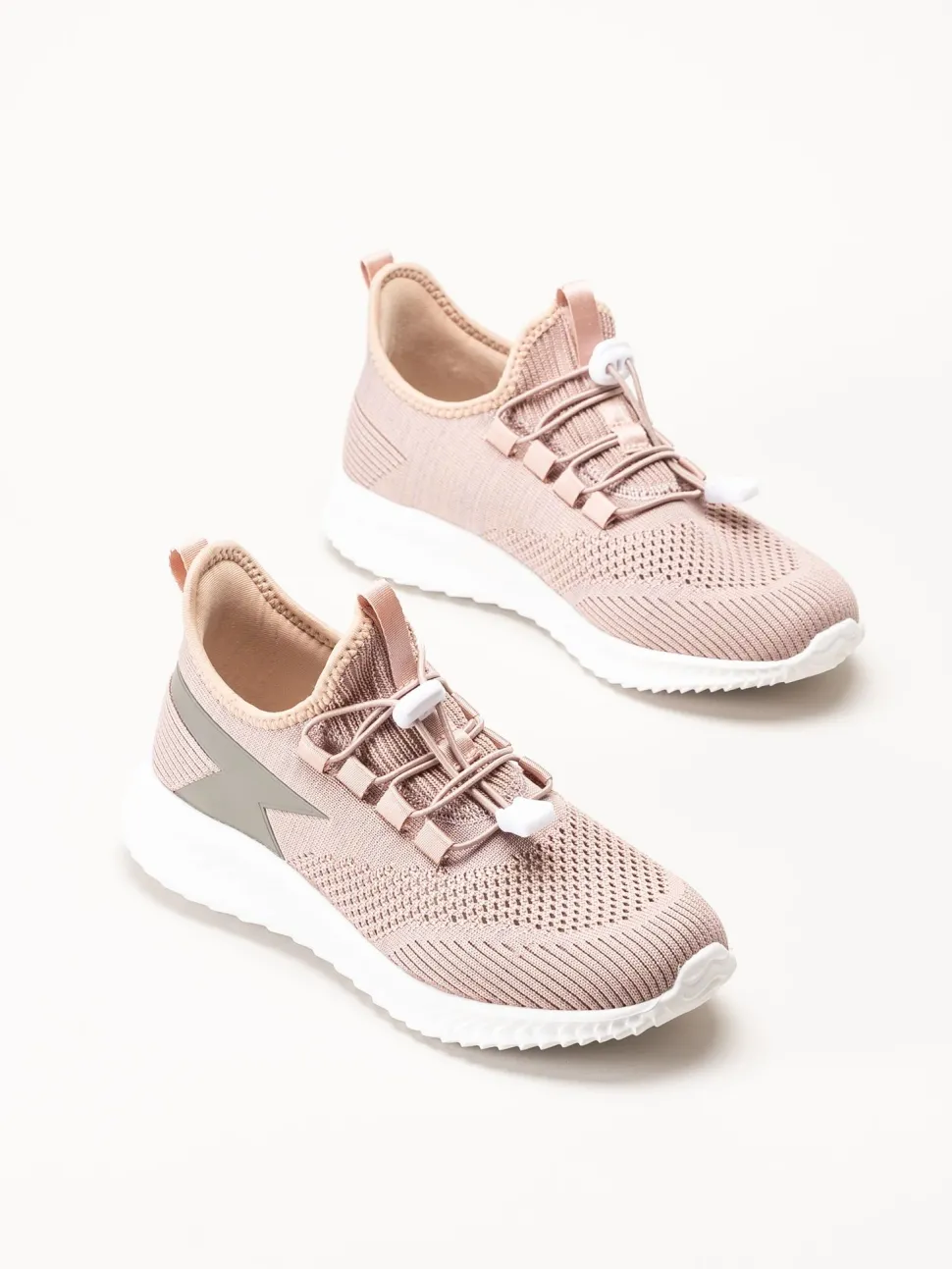 Soft Comfort - Heliett - Rosa sneakers i stickad textil