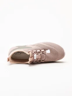 Soft Comfort - Heliett - Rosa sneakers i stickad textil