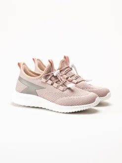 Soft Comfort - Heliett - Rosa sneakers i stickad textil