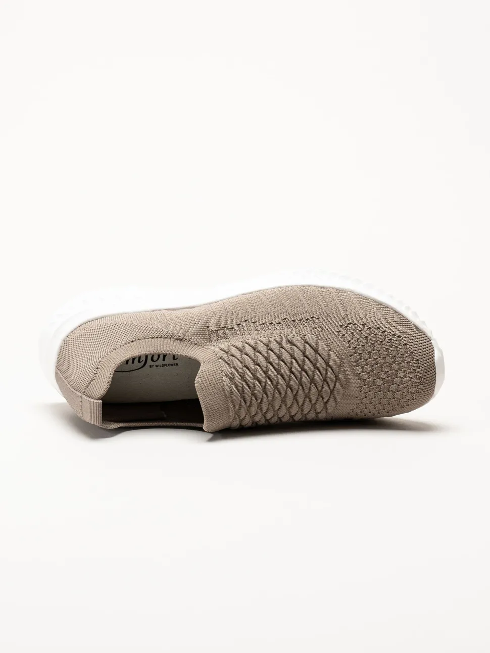 Soft Comfort - Swiss - Beige sneakers i stickad textil