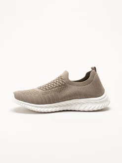 Soft Comfort - Swiss - Beige sneakers i stickad textil