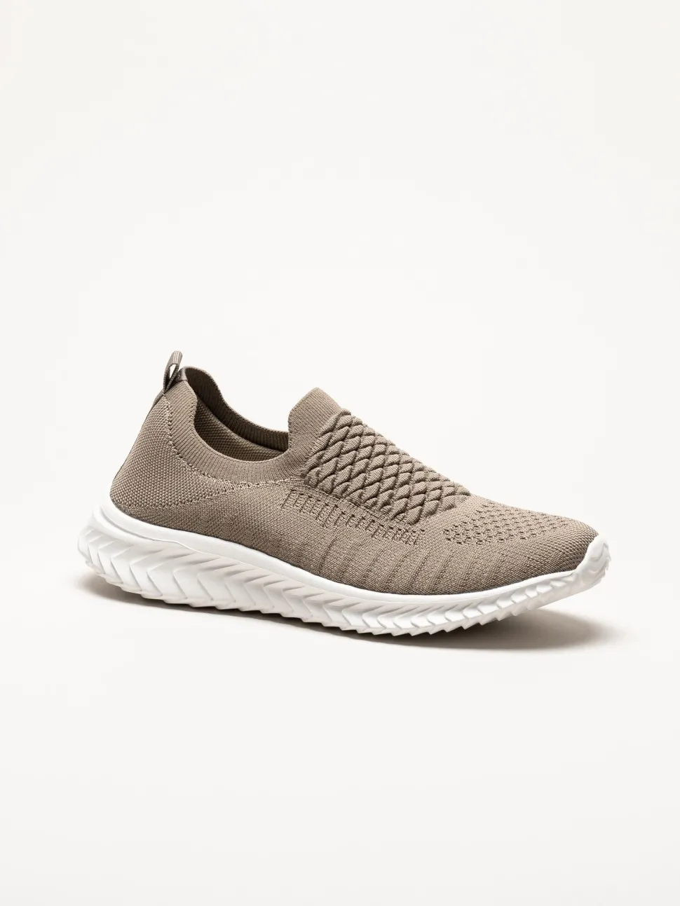 Soft Comfort - Swiss - Beige sneakers i stickad textil
