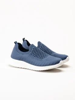 Soft Comfort - Swiss - Marinblå sneakers i stickad textil