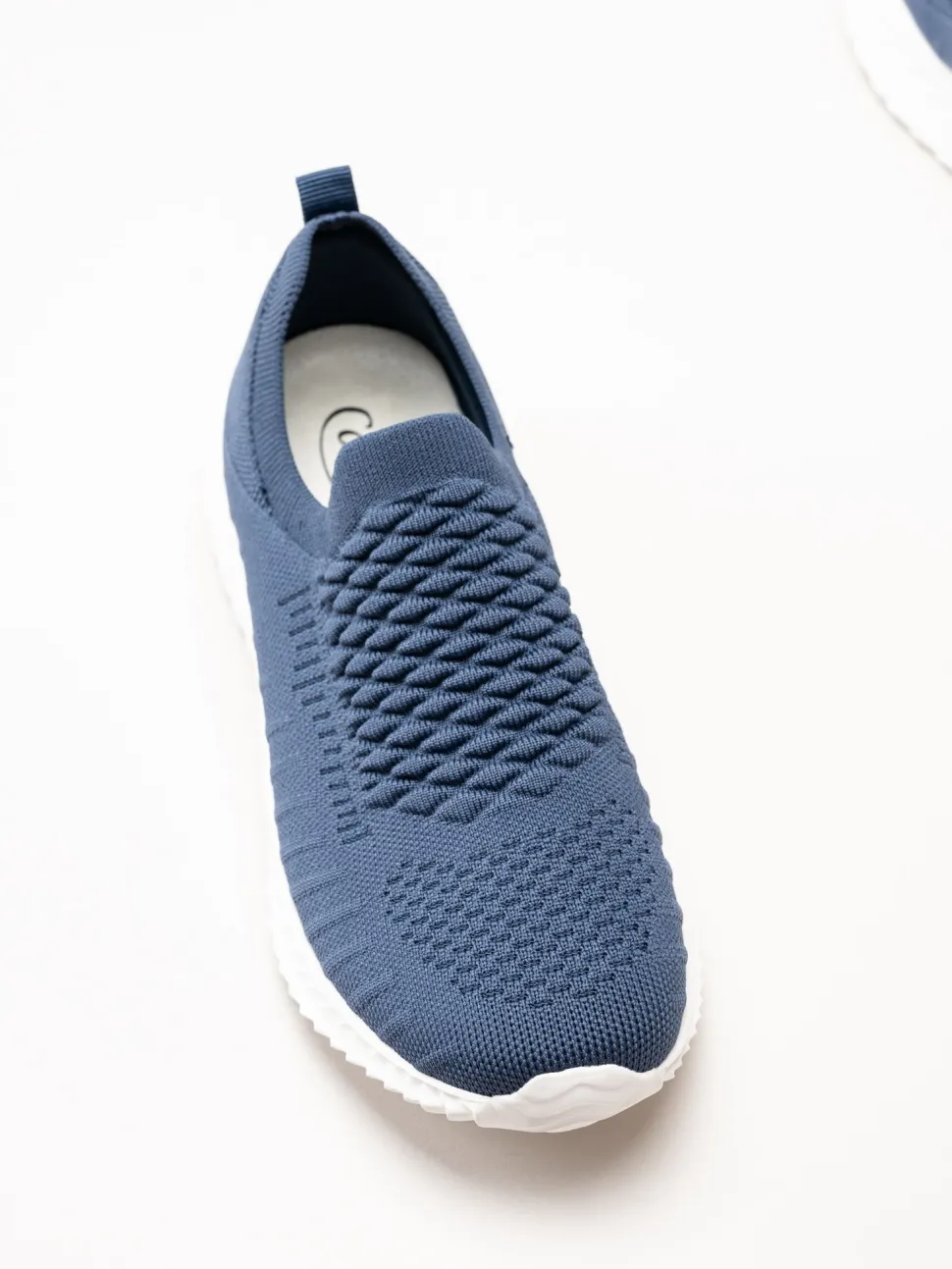 Soft Comfort - Swiss - Marinblå sneakers i stickad textil