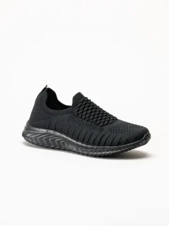 Soft Comfort - Swiss - Svarta sneakers i stickad textil