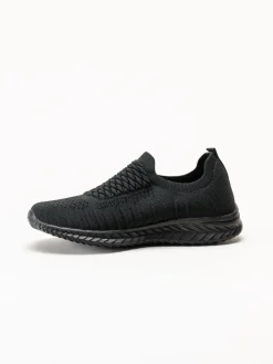 Soft Comfort - Swiss - Svarta sneakers i stickad textil
