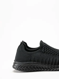 Soft Comfort - Swiss - Svarta sneakers i stickad textil