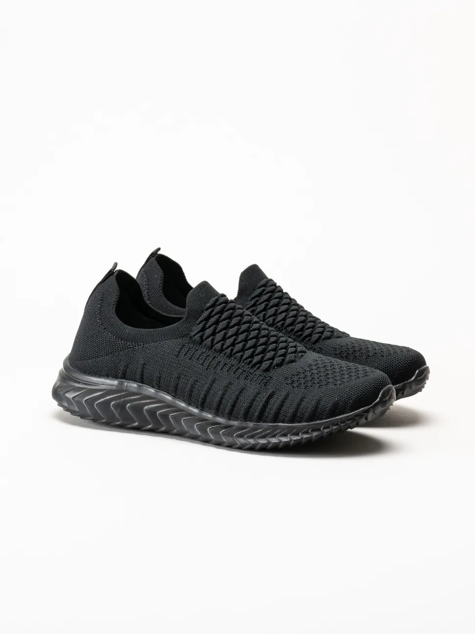 Soft Comfort - Swiss - Svarta sneakers i stickad textil