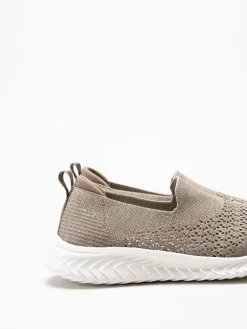 Soft Comfort - Turnpike - Beige sneakers i stickad textil