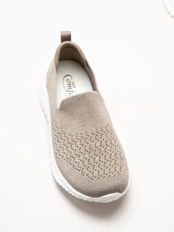 Soft Comfort - Turnpike - Beige sneakers i stickad textil