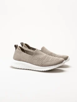 Soft Comfort - Turnpike - Beige sneakers i stickad textil