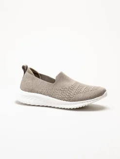 Soft Comfort - Turnpike - Beige sneakers i stickad textil
