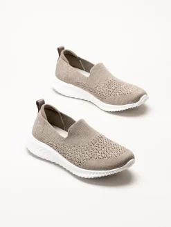 Soft Comfort - Turnpike - Beige sneakers i stickad textil