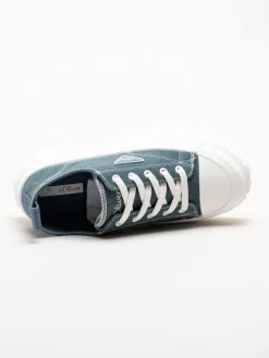 S.Oliver - Blå chunky sneakers i textil