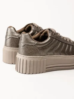 S.Oliver - Bronsfärgade platåsneakers