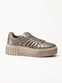 S.Oliver - Bronsfärgade platåsneakers