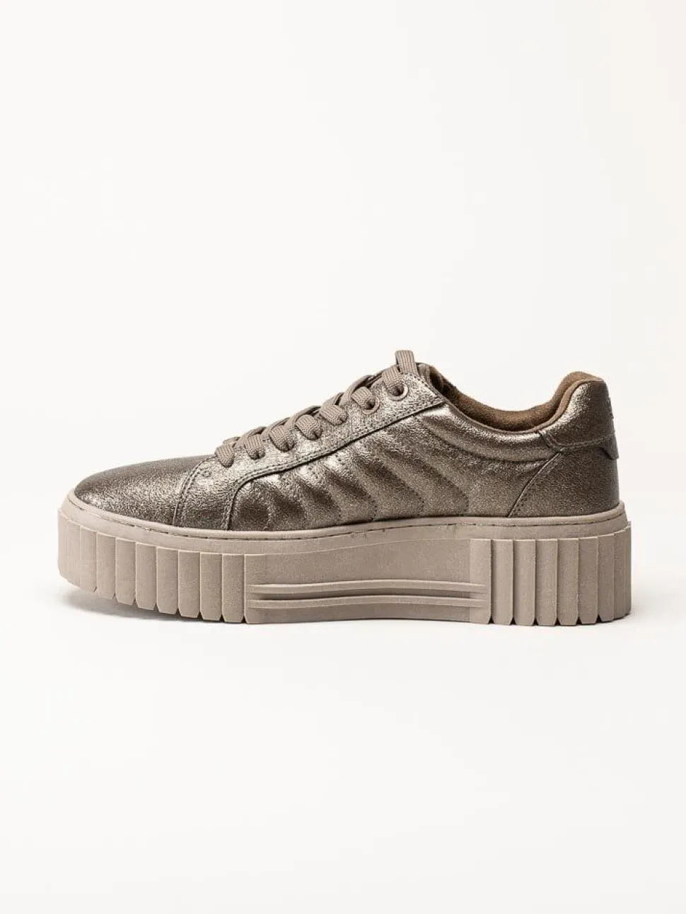 S.Oliver - Bronsfärgade platåsneakers