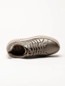 S.Oliver - Bronsfärgade platåsneakers