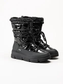 S.Oliver - Svarta fodrade boots