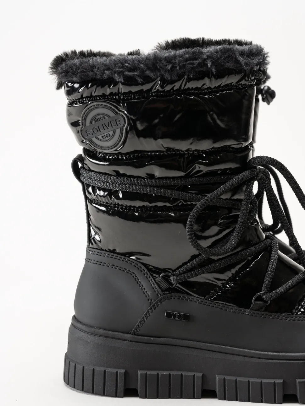 S.Oliver - Svarta fodrade boots