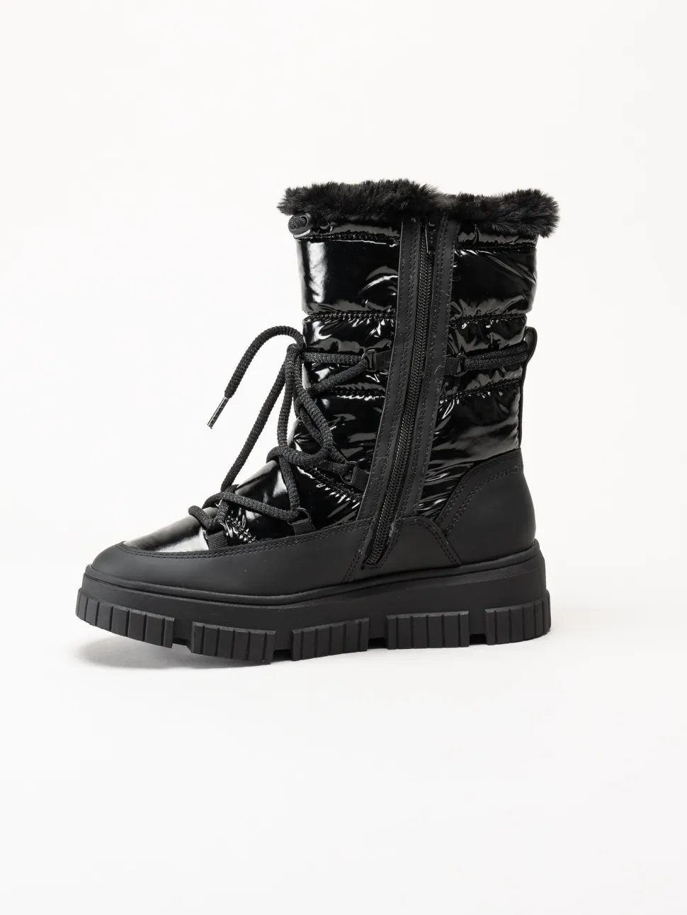 S.Oliver - Svarta fodrade boots