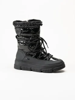 S.Oliver - Svarta fodrade boots