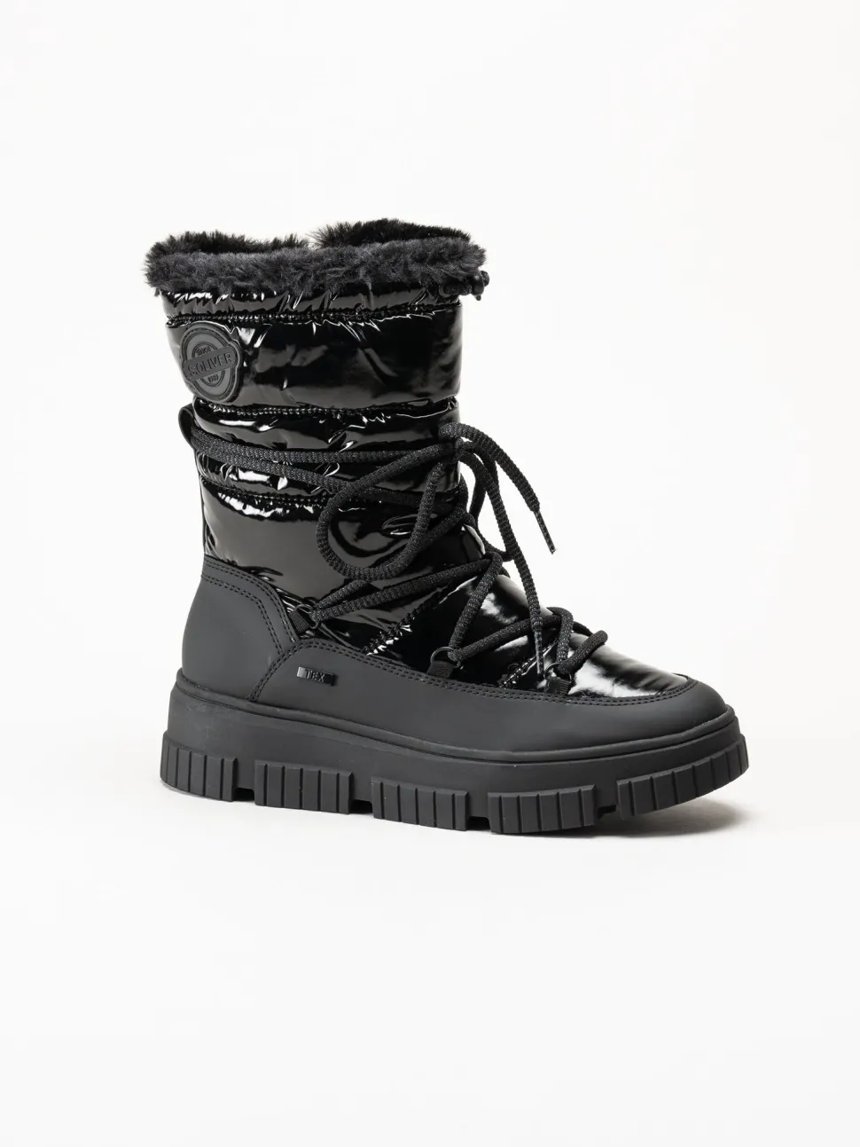 S.Oliver - Svarta fodrade boots