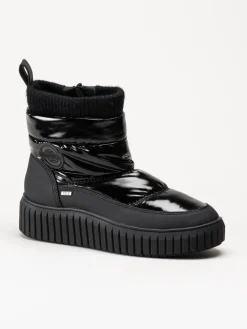 S.Oliver - Svarta fodrade nylonboots