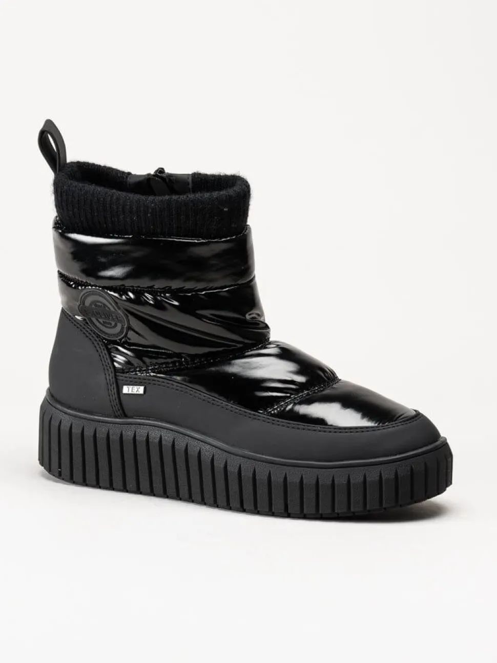 S.Oliver - Svarta fodrade nylonboots
