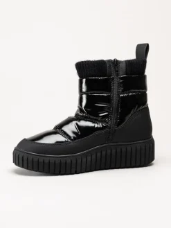 S.Oliver - Svarta fodrade nylonboots