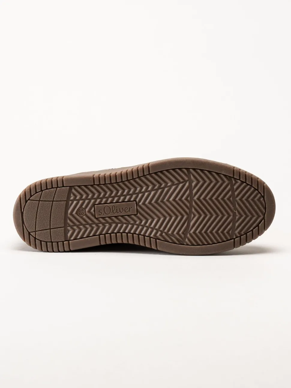 S.Oliver - Svarta sneakers med partier i mörk guldfärg