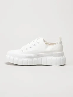 S.Oliver - Vita chunky sneakers i textil