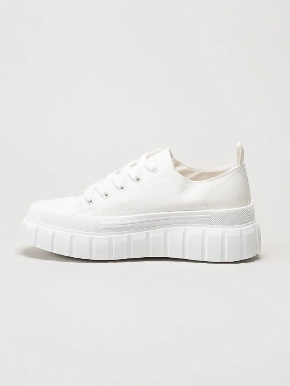 S.Oliver - Vita chunky sneakers i textil