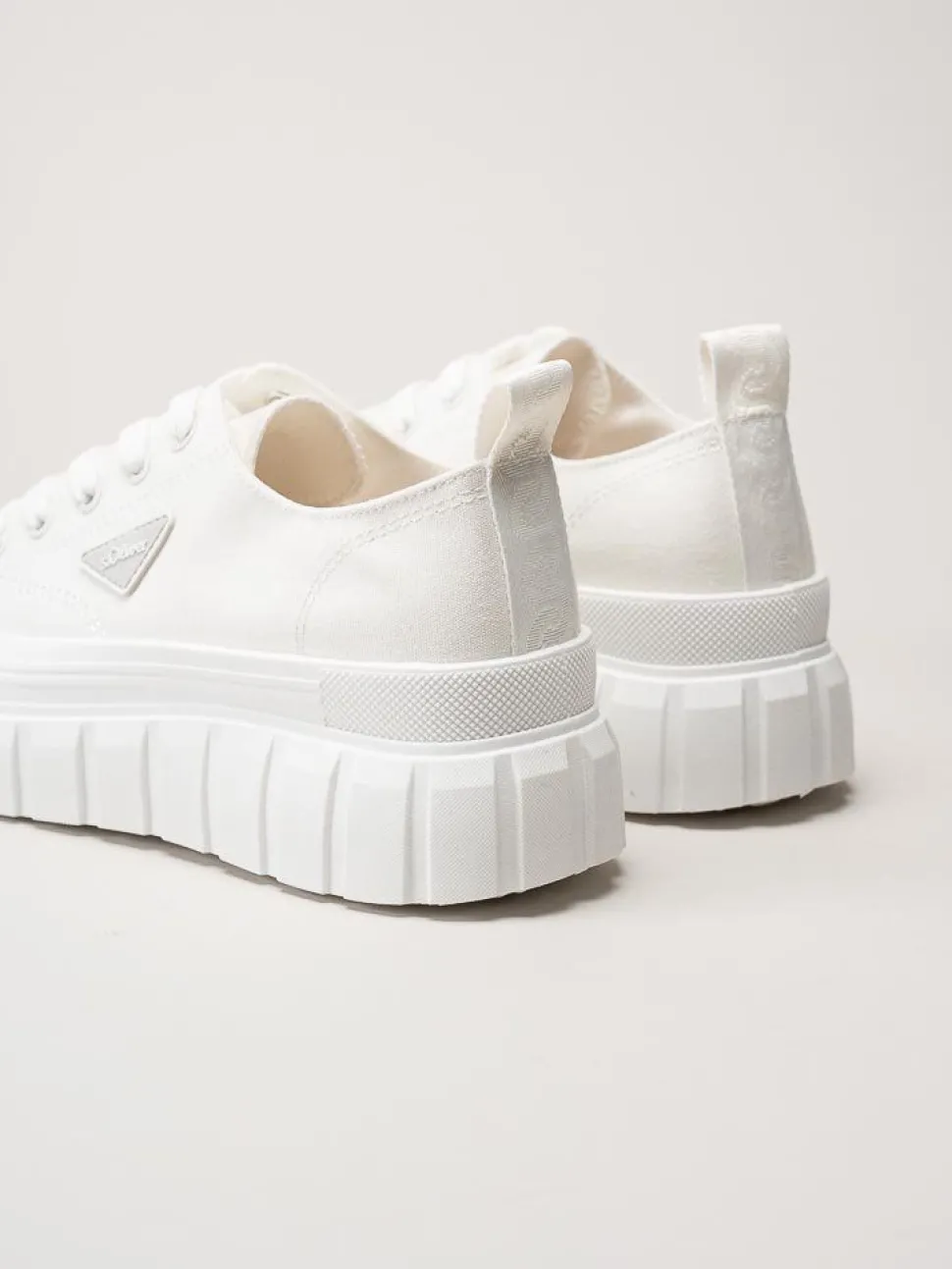 S.Oliver - Vita chunky sneakers i textil