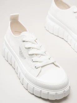 S.Oliver - Vita chunky sneakers i textil