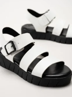 S.Oliver - Vita sandaler i skinnimitation