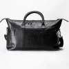 Springfield - Brun weekendbag i skinn