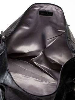 Springfield - Svart weekend bag i skinn